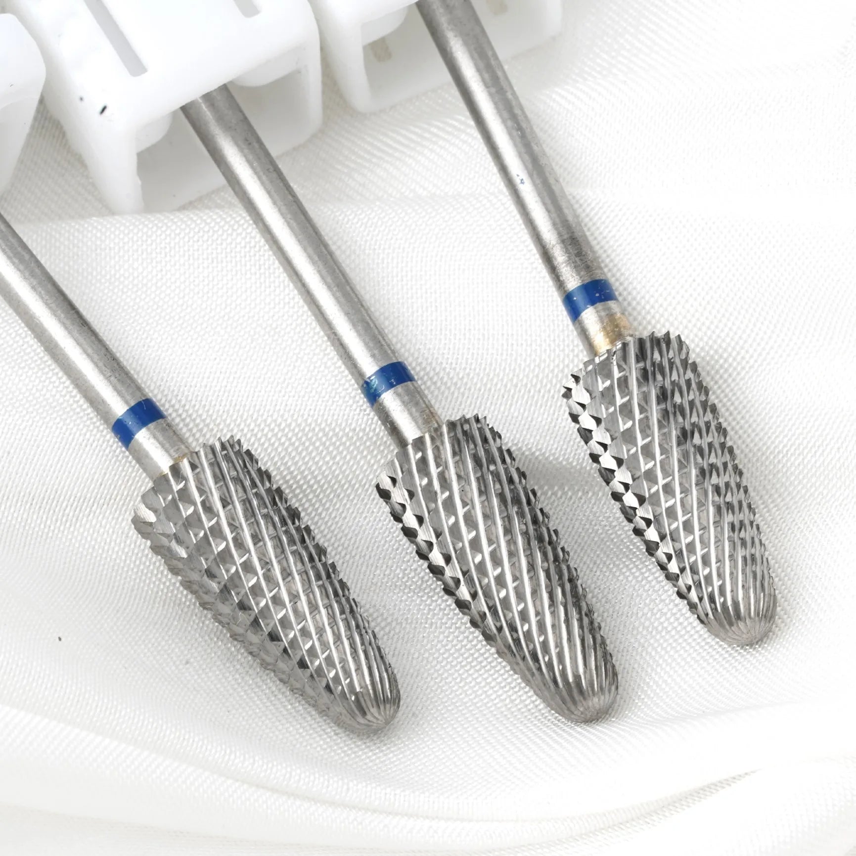 Wholesale 3/32'' Tungsten Carbide Nail Drill Bits Cone Shape Manicure Tool Fast Gel Remover Silver Color Custom Logo 10 Pcs