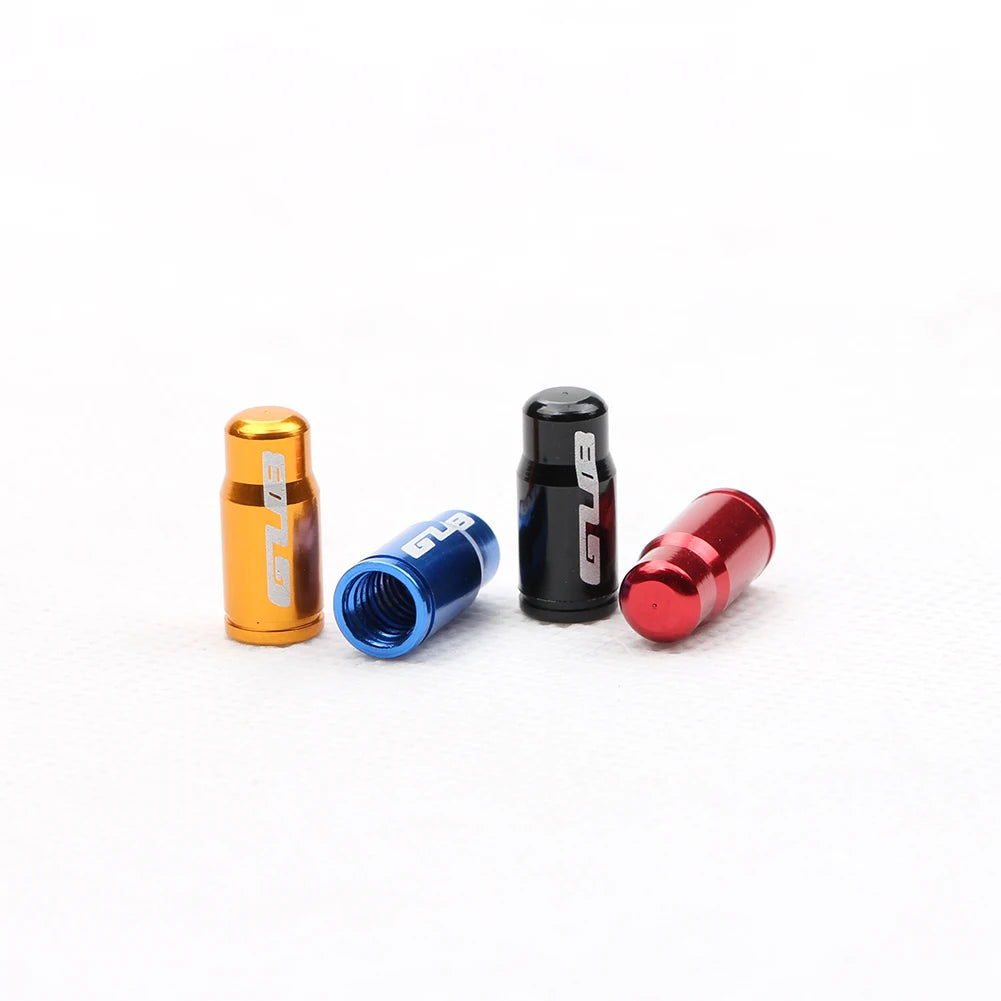 50pcs French Tire Valve Cover Rims Stem Air Valve Tyre Dust Cover for Bike Road Bicycle Accessories Aluminum Alloy 50pcs FV
