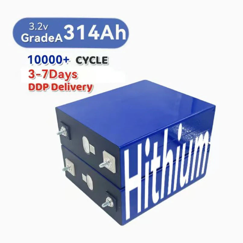 Hithiltum Grade 3.2V 314Ah Lifepo4 320Ah Prismatic Lfp 300Ah 310Ah 330Ah Lithium Ion Batteries 320Ah 3.2V Lifepo4 Battery Cell