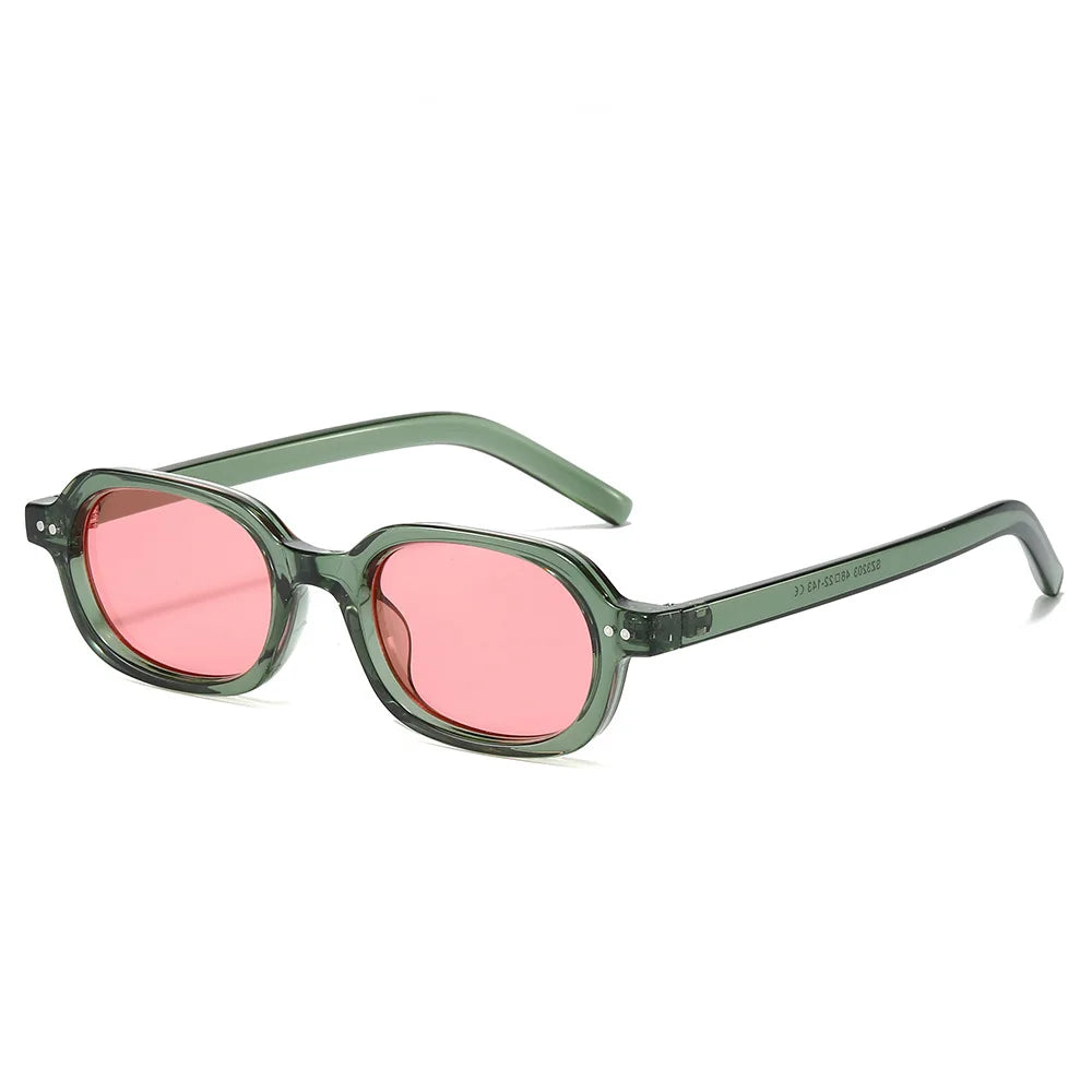 Unisex Small Frame Sunglasses UV400 Sunscreen Lenses European American Style Red Designer Collection PC for Foreign Trade