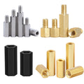 M1.6 M3 M5 M8 Nylon Zinc Plate Stainless Steel Male Female Thread Brass PCB Aluminum Hex Spacer Standoff Durable Alloy Titanium
