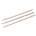 Cheapest Price Hip Hop 3mm 4mm 5mm Rhinestone Tennis Chain Silver Gold Plated Bling Jewelry Necklace