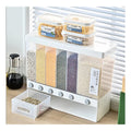 Large Capacity Multi-Compartment Standing Type Plastic Rice Storage Box Moisture-Proof Insect-Proof Sealed Pull Coarse Grain
