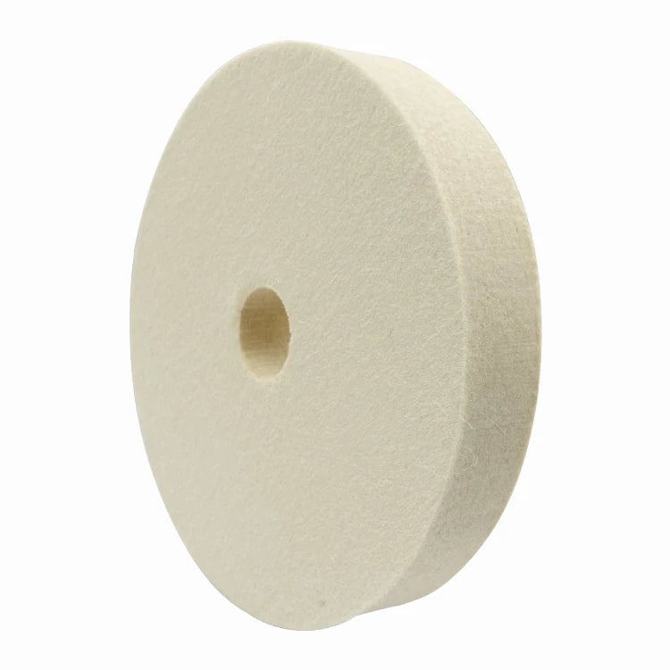 Felt Polishing Wheel 100% Wool High Efficiency 65 Density OEM ODM for Knife Glass Gem Bench Grinder