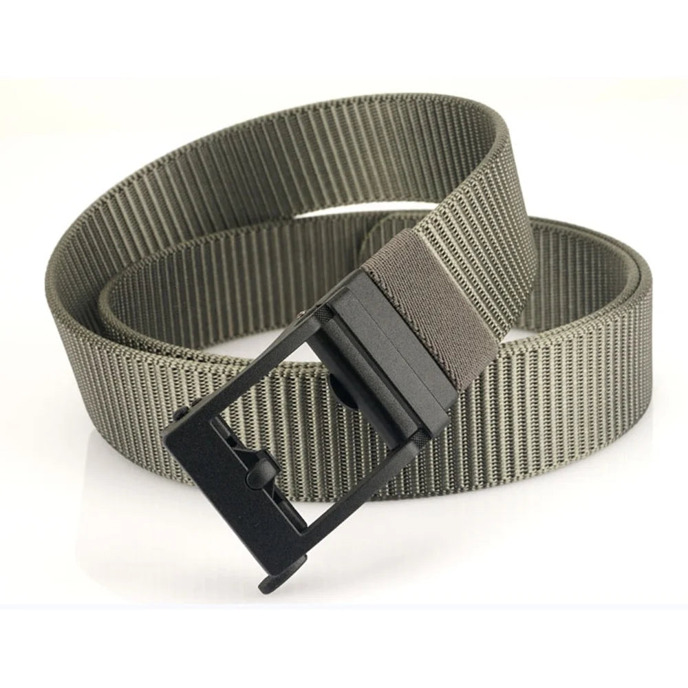 TUSHI Customizable Multi-Functional Bilayer Nylon Fabric Belt Zinc Alloy Metal Buckle 120CM Customizable Size Tactical Gear