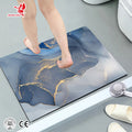 Quick Dry Custom Super Quick Dry Absorbent Luxury Non Slip Bath Diatomite Bathroom Mat Floor Bathroom Carpet Bath Mats