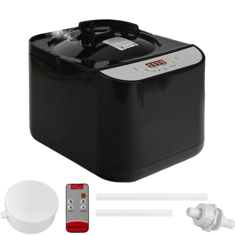 Modern 4.0L Home Spa Sauna Steam Generator 2000W/1600W Wet Computer Control Panel Electric Heater Acrylic Apartment Sauna Box