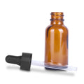 20ml 30ml 50ml 100ml Amber Empty Glass Serum Cosmetic Dropper Essential Oil Bottle Packaging for Body Care