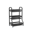 3 Tier Dish Rack Detachable Stainless Steel Dish Drainer with Cutting Board Holder Utensil Dish Drying Rack