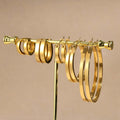 New 20 35 50mm Tarnish Free 18k Gold Hoops Earrings Stainless Steel for Women Wholesale