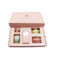 Premium Pink Eco-Cardboard Gift Packaging Recycled Materials for Eye Cream Makeup Sponges Holder Embossed Matt Lamination Brand