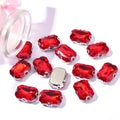 Rectangular Octagonal Sew-On Technique Wedding Jewelry DIY Accessories Claw Diamond Collar Rhinestone Hand-Sewn Glass Diamond
