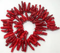 CB8020 Red Coral Stick Branch Beads