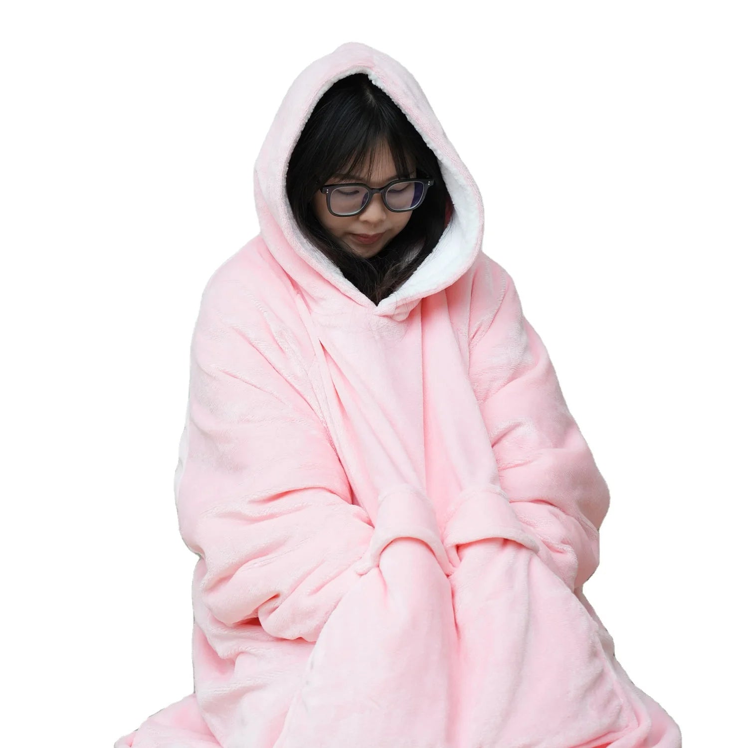 New Design Custom Animal Design Blanket Hoodie Warm Luxury Sweatshirt Hooded Blanket Sherpa Koala Printed Hoodie Blanket