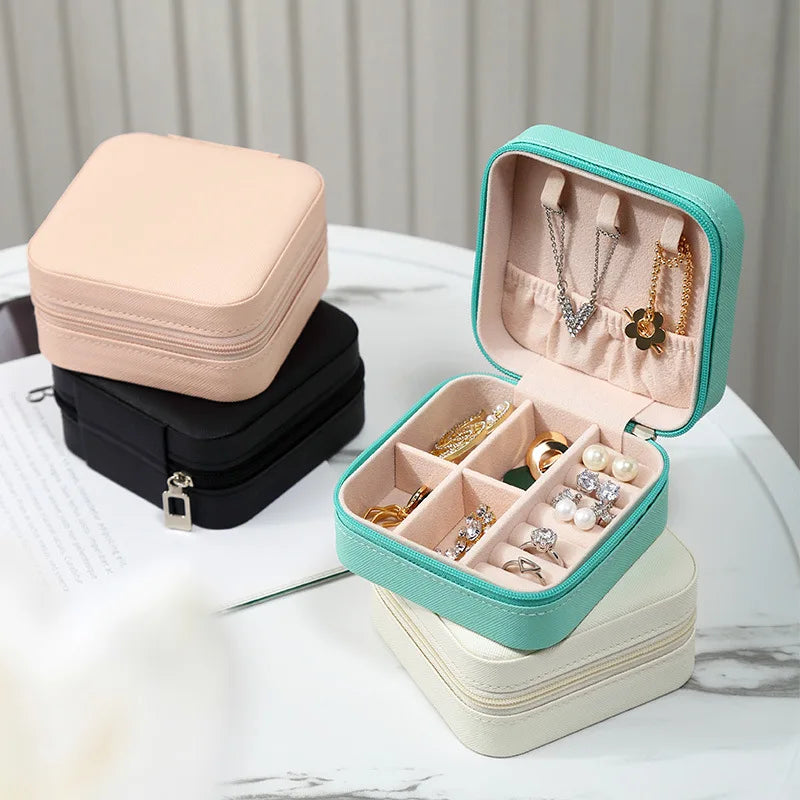 Travel Jewelry Packaging Case Organizer Green Jewelry Box Packaging Jewellery Set Box Case Jewelry Box Travel With Logo Luxury