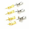 Stainless Steel Melon Seeds Buckle Bail Beads Connector Bale Pinch Clasp Clips Pendant Clasps Hook Supplies for Jewelry Findings