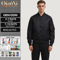 Factory Custom Autumn Mens Pilot MA1 Coat Flight Jackets Outwear Green Zip up Windproof Windbreaker Men Bomber Jacket