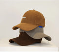 Hign Quality Custom Woven Label Unisex Solid Color Corduroy Dad Hat Outdoor Winter Sporty Corduroy Baseball Cap