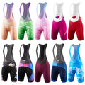 OEM Custom Logo Italian PRO Team Padded Mountain Road Bike Race Fit Cycling Bibs Shorts Pants Pockets for Women