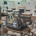 Wholesale Boys Camouflage Waterproof Car School Backpack with Zipper Closure and Nylon Lining Fashion Trolley Bag