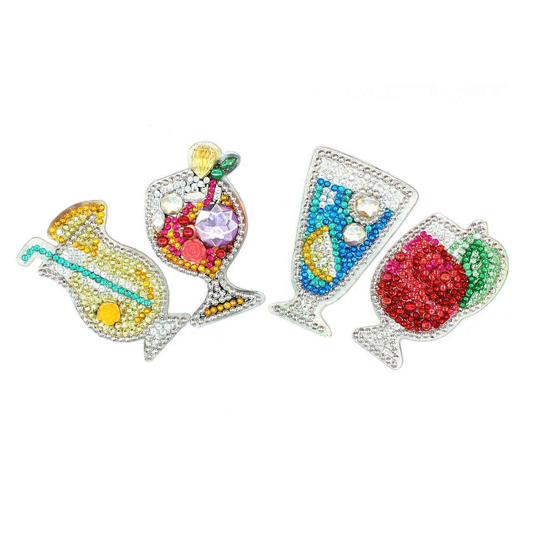 Diamond Painting Keychain Acrylic Keychain 5D Diamond Painting Fruits Kits for Adults Special Shaped Diamond Painting Ornaments