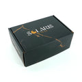Custom Logo 24x35 Folders Corrugated Shipping Box UV Coating Embossing Black Cardboard Packaging Boxes for Gifts