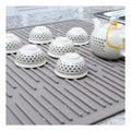 Good Quality Modern Custom Silicone Colorful Square Food Grade Drying Dish Mat for Kitchen Meals