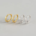 925 Sterling Silver Ethnic Religious Cross Bead Ear Buckle for Women Punk Men's Unique Earring Jewelry Accessories