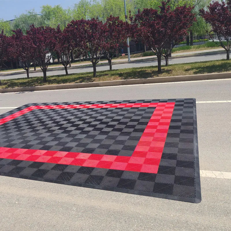 PP Floor Tiles Waterproof Anti-Slip Garage Flooring 2mm-5mm Thick Custom Logo Interlocking Flooring for Garage/Workshop