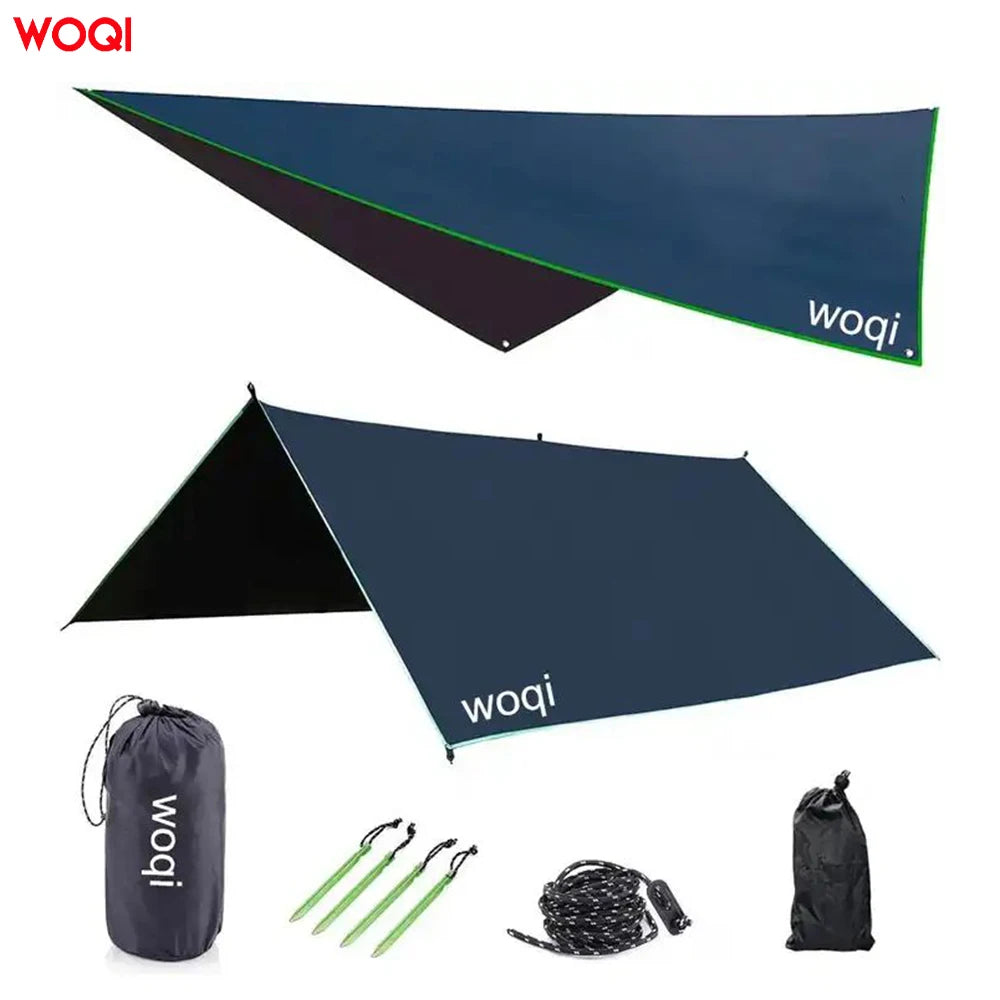 Woqi 300x300cm 210T Polyester Hammock Camping Tarp Rain Fly Camping Tent