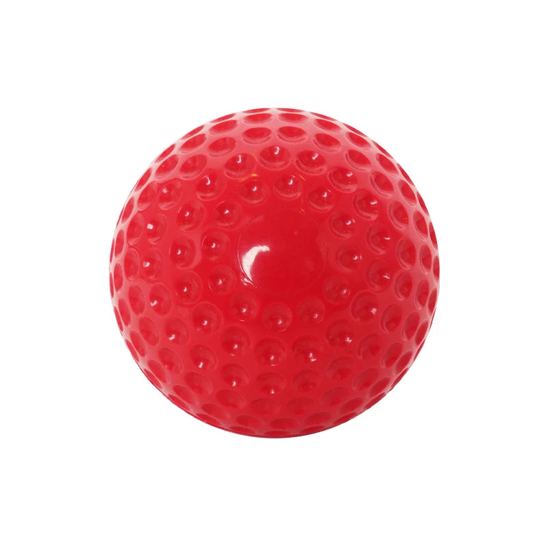 Custom LOGO 9 Inch Red Dimpled Baseballs Pitching Machine Baseballs PU Material Dimpled Baseball Softball