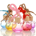 Kitty Shaped 8ml Glass Car Perfume Bottle with Wooden Lid for Displaying Fragrances