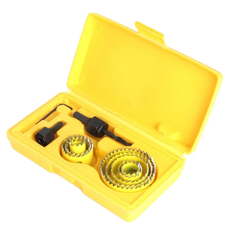 11pcs Wood Hole Saw Drill Bits Set 19-64mm Carbide Steel Wood Cutter