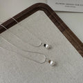 Vintage Snake Chain Natural Freshwater Pearl Pendant Necklaces Women Fine 925 Sterling Silver Jewelry