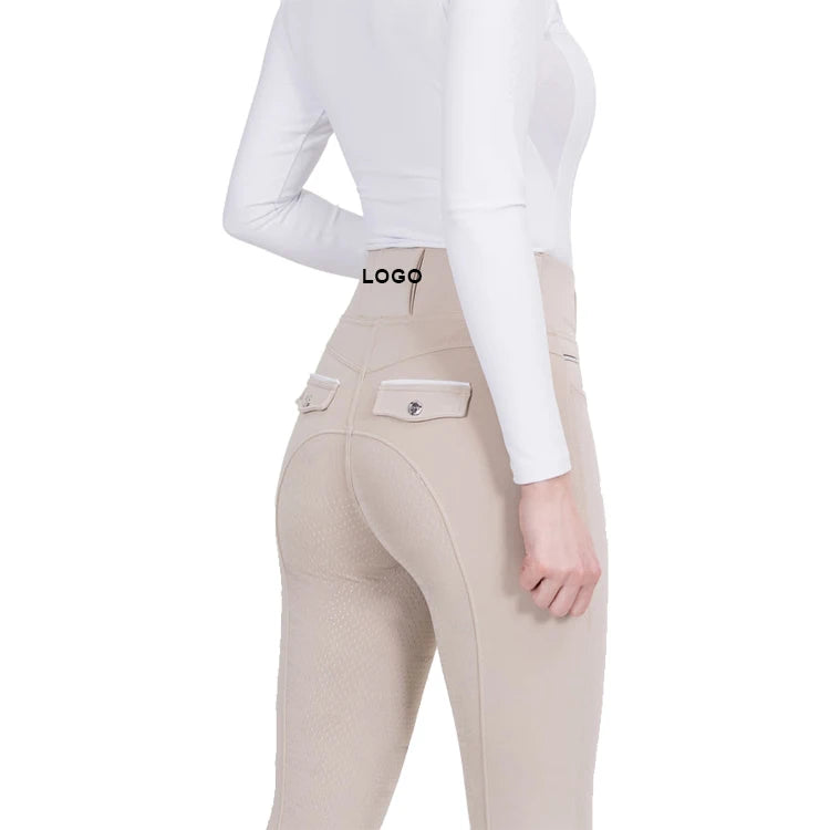 Woman Full Seat Silicone Breeches Equestrian Riding Breeches