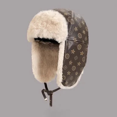 Men Thickened Warm Cycling Windproof Russia Earflaps Winter Trapper Hat Outdoor Ski Ear protection pilot aviator Hats Women