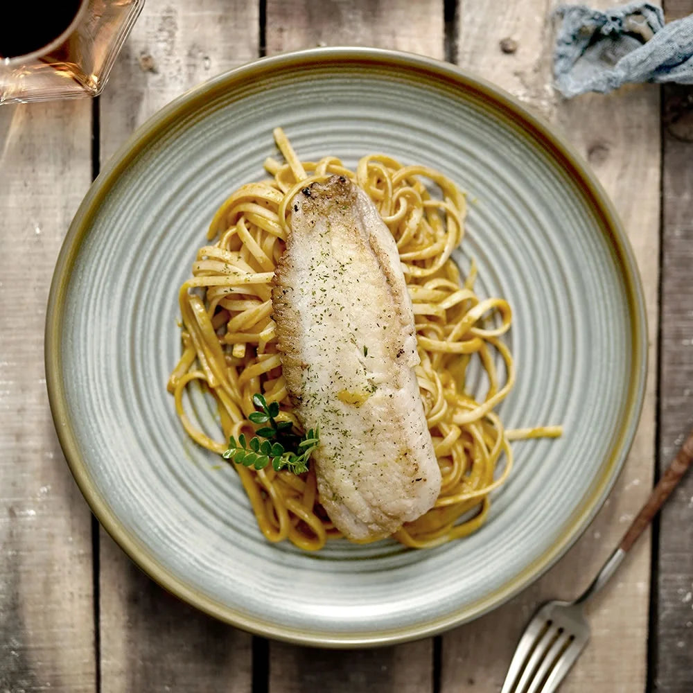 Factory Direct Wholesale Hotel Porcelain Dinner Platesrestaurant Dinnerware Ceramic Matte Pasta Dining Plate