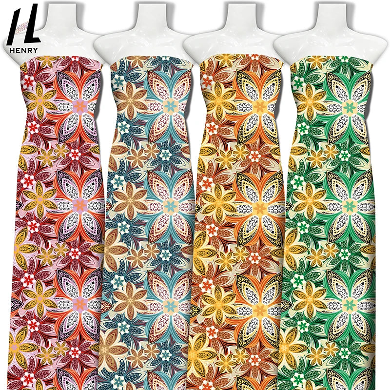 Manufacturer Elastic and Reactive Viscose Printed Fabric Dresses Modal Printed Fabric Plant Printed Fabric
