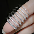 SU624R Abiding 9K 10K 14K 18K Yellow Rose White Gold Tiny Melee Lab Grown Diamond Half Eternity Stackable Band Ring