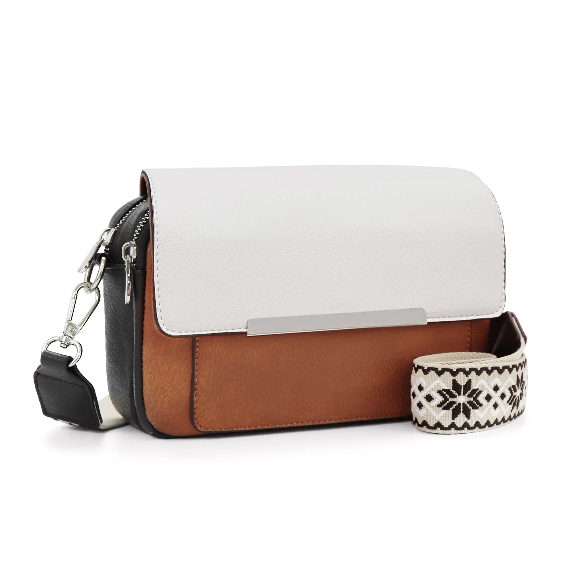 Wholesale Handbags 2025 Luxury Purse Ladies Messenger Bag Pu Contrasting Leather Designer Crossbody Bag Women