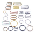 High Quality Bra Ring and Slider Hooks Strap Zinc Alloy Adjustable Shoulder Buckle