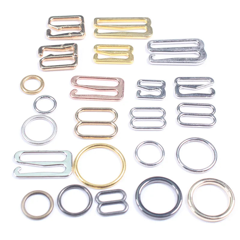 High Quality Bra Ring and Slider Hooks Strap Zinc Alloy Adjustable Shoulder Buckle