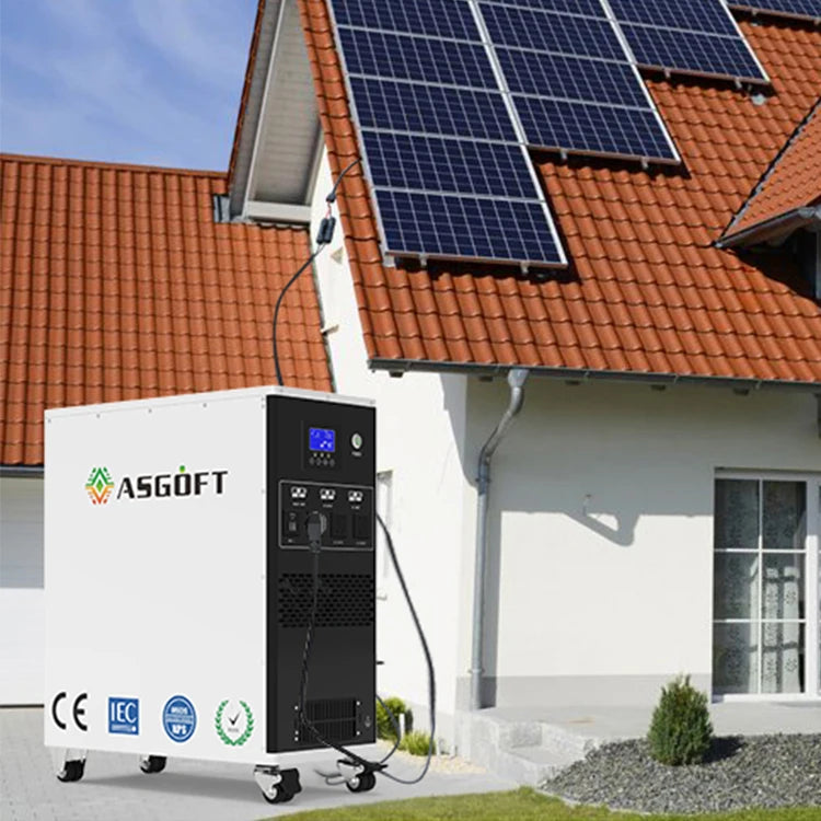 Home Energy Storage 6kWh 6.6kwh Portable Solar System All-In-One Built-In Inverter LiFePO4 Lithium Battery Hybrid Grid