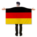 Promotional Product 48h Fast Delivery  German Body Flag 100% Polyester Shawl Flag Custom German Cape Flag