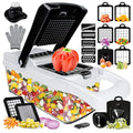 Vegetable Chopper 26 in 1 Multifunction Onion Chopper Dicer Spiralizer for Veggie Cutter Mandoline Food Chopper with Container