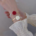 Fashion Temperament Jewelry Vintage Baroque Rose Flower Pearl Bracelet Female