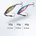 Top Right JIG095 15g~80g 3D Eye Metal Jig Fishing Jigging Lure Deep Sea Fishing Lures Slow Pitch Jigs
