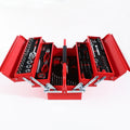 18'' Portable Double Handle Tool Box 5 Trays 90 Pcs CR-V Tool Sets SPCC Material for Repair Workshop Juego De Herramientas