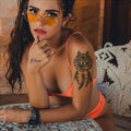 Bxtats Tattoo Supplies Wholesale Juice Ink Wolf Tattoo Lasting 15 Days Arm Shoulder Leg Semi Permanent Tattoo Sticker Waterproof