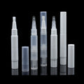 Stock 2ml Makeup Lip Gloss Pen Tube Plastic Nail Polish Tube Twist up Concealer Pen Tube